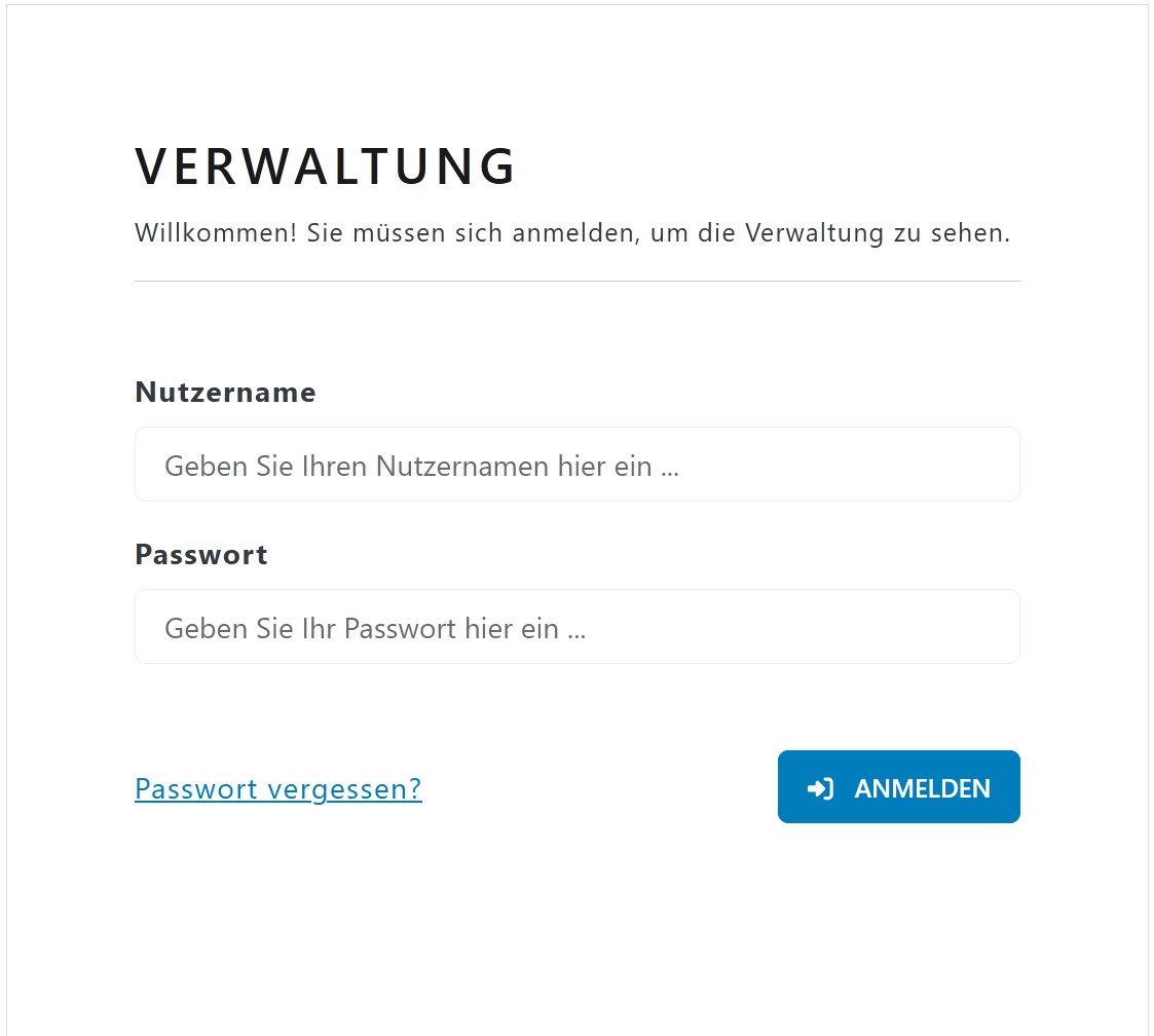 VetBooking Login für Praxisverwaltung